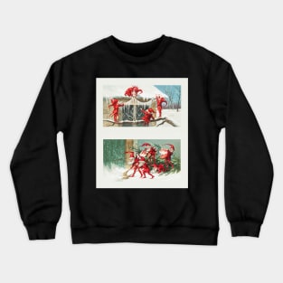 Vintage santa elf 1 Crewneck Sweatshirt